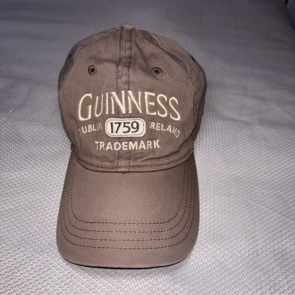 Guinness 1759 Cap Hat - Brown w/ Logo - Licensed Product - Strapback - menswear